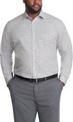 Mens Dress Shirt Non Iron Stretch (Big and Tall)