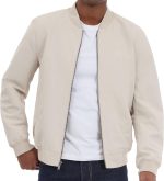 mens Lightweight Bomber Jacket, Wind and Water Resistant - Image 2