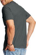 Mens Pocket, Heavyweight Cotton Pocket Tee for Men, Full-Cut T-Shirt, 1 Or 2 Pack - Image 2