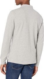Long-Sleeve Polo Shirt for Men, Slim Fit Pique - Image 2