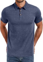 Mens Polo Shirts Short Sleeve Casual Cotton Golf Shirts Performance Polo Shirts for Men - Image 2