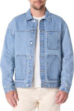 Men's Rigid Denim Relaxed-Fit Utility Jacket